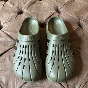 Adidas Olive Green Slides